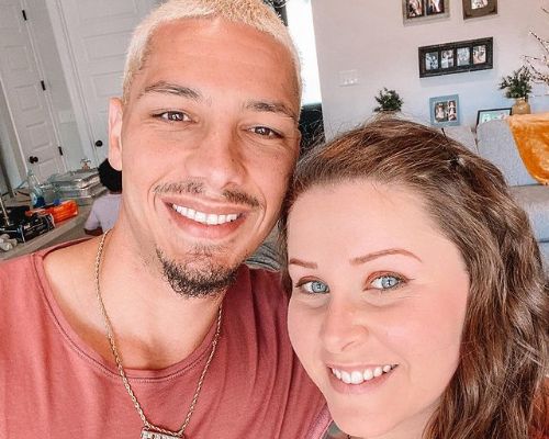 Holly Monteleone with her ex-boyfriend Derek Blanchard. 